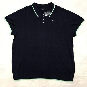 studio‎ park blue polo sweater 3XL nwt